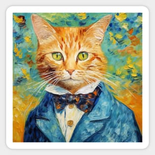 Van Gogh's cat Sticker